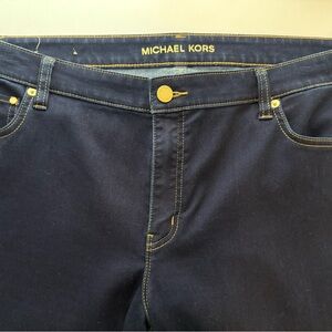 Michael Kors Denim Jeans with Gold Stitching